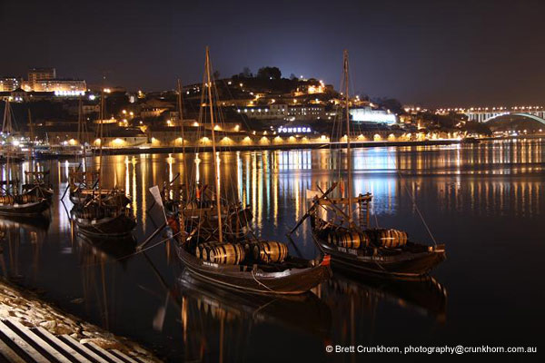Rabelos, a type of boat, Porto, Portugal
