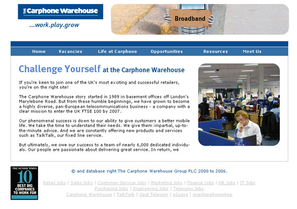 The Carphone Warehouse - concept 2