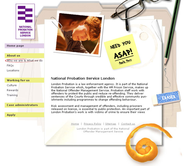 National Probation Services London - homepage