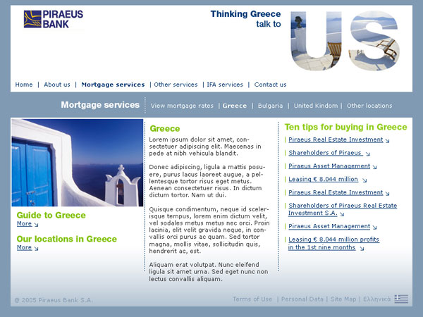 Piraeus Bank - services