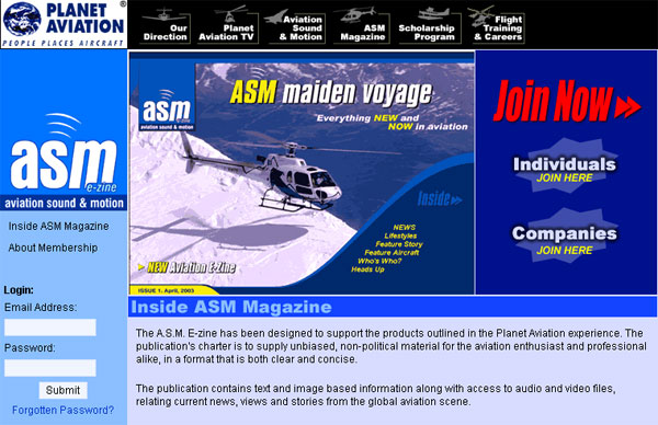 Planet Aviation - ASM e-zine