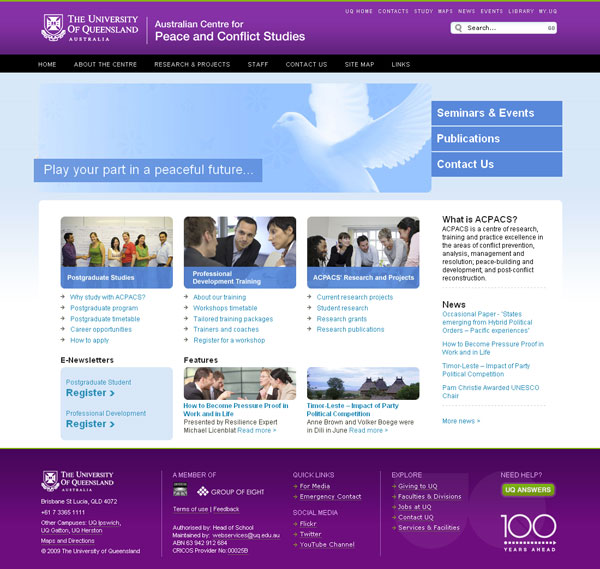 UQ - Australian Centre for Peace and Conflict Studies